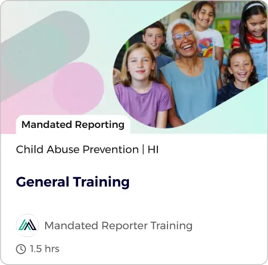 General Training course card